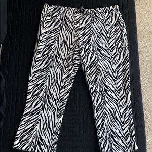 🛍 Zebra Print Pajama Pants